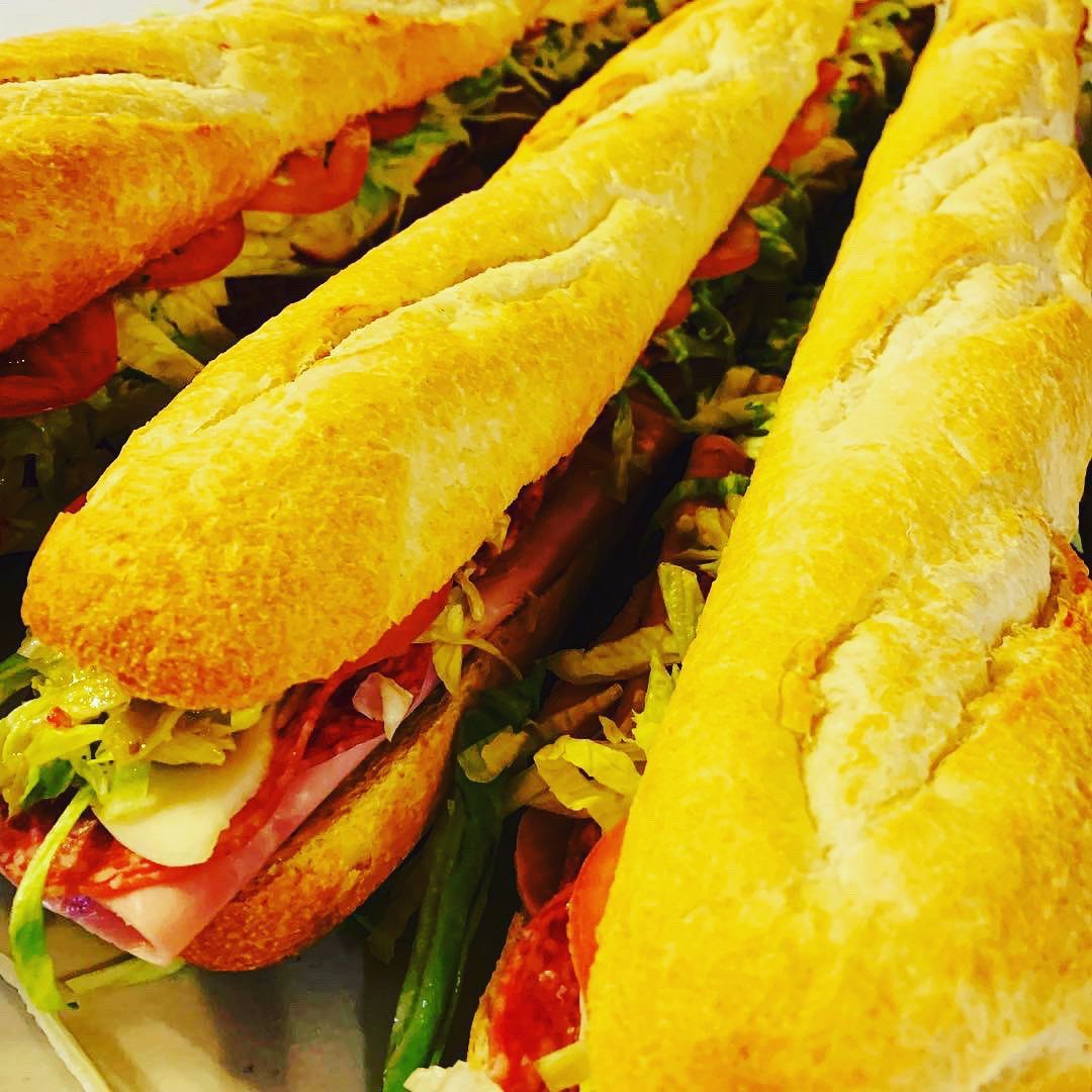 Italian sub sandwiches for a crew lunch